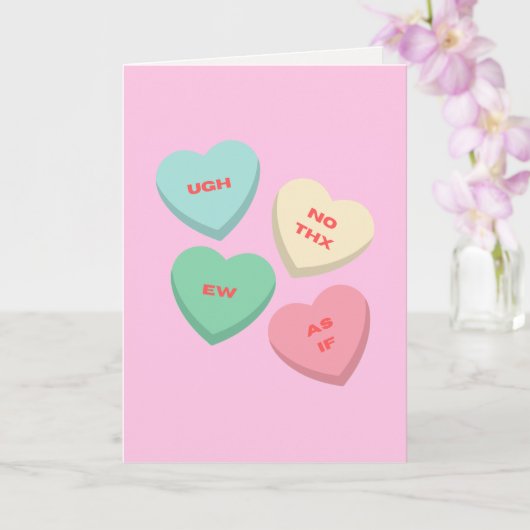 Urherzen - Anti-Valentinstag Karte (Orchidee)