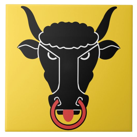 Uri Canton, Switzerland Flag Tile Fliese (Vorderseite)