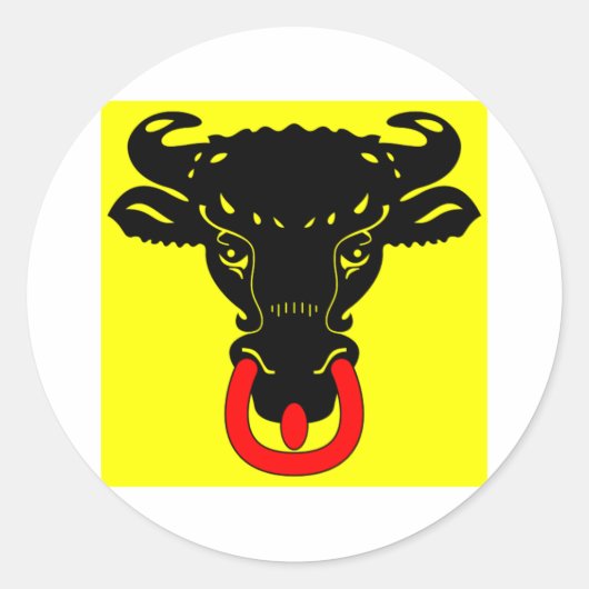 Uri Flag Runder Aufkleber (Vorderseite)