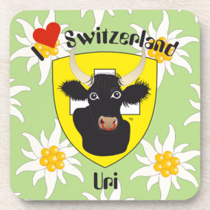 Uri Schweiz Suisse Svizzera Kork-Untersetzer Getränkeuntersetzer