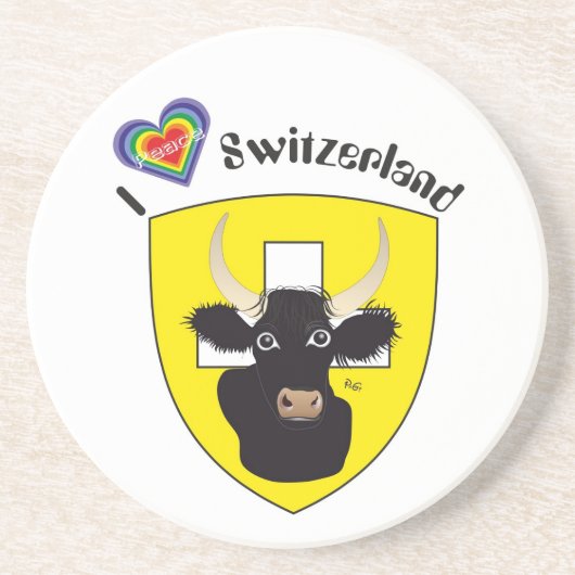 Uri Schweiz Suzzera Bierisse Sandstein Untersetzer (Vorne)