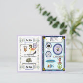 Uri - Uranhorn Einhornspielkarte Postkarte (Stehend Vorderseite)