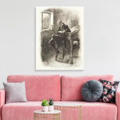 Uriah Heep von 'Charles Dickens: Ein Geschwätz übe Leinwanddruck (Insitu (Wohnzimmer))