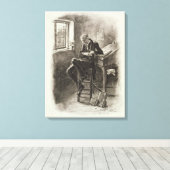 Uriah Heep von 'Charles Dickens: Ein Geschwätz übe Leinwanddruck (Insitu (Holzboden))