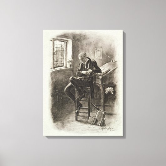 Uriah Heep von 'Charles Dickens: Ein Geschwätz übe Leinwanddruck (Vorderseite)