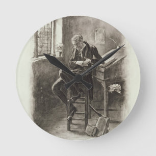 Uriah Heep, von 'Charles Dickens: Ein Klatsch Runde Wanduhr