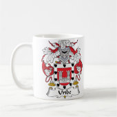 Uribe Familienwappen Kaffeetasse (Links)