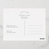 Urin Liebe Foil Valentine's Day Foto Postkarte (Rückseite)