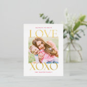 Urin Liebe Foil Valentine's Day Foto Postkarte (Stehend vorne)