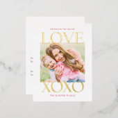 Urin Liebe Foil Valentine's Day Foto Postkarte (Vorderseite/Rückseite)