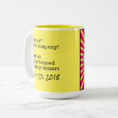 "Urin", Spender von Nieren, individuell Zweifarbige Tasse (Vorderseite Links)