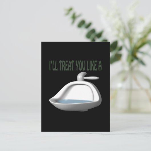 Urinal Postkarte (Stehend Vorderseite)