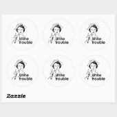 URINE TROUBLE RUNDER AUFKLEBER (Blatt)