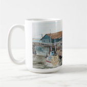 Urinfarbe der Dockseite Kaffeetasse (Links)