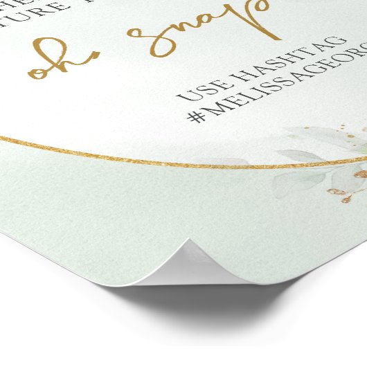 Uringrün Eukalyptus Goldoval Ach Poster (Ecke)