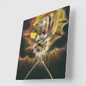 Urizen - William Blake - das alte von Tagen Quadratische Wanduhr (Winkel)