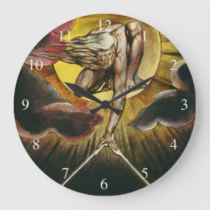 Urizen - William Blake - The Ancient of Days Große Wanduhr