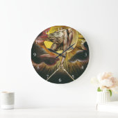 Urizen - William Blake - The Ancient of Days Große Wanduhr (Zuhause)