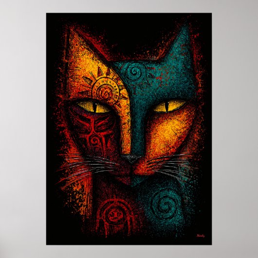 Urkaterakel Abstrakte Kunst – Expressionismus Poster (Vorne)
