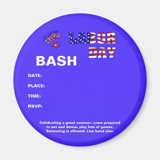 Urknall am Arbeitstag Magnet (Vorne)