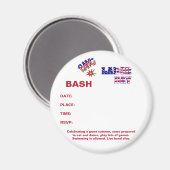 Urknall am Arbeitstag Magnet (Vorderseite/Rückseite)