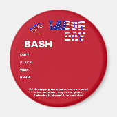 Urknall am Arbeitstag Magnet (Vorne)