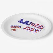 Urknall am Arbeitstag Pappteller (Schrägansicht)