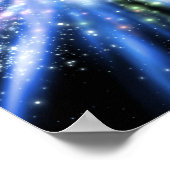 Urknall im Weltraum Poster (Ecke)