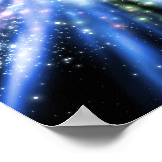 Urknall im Weltraum Poster (Ecke)