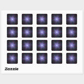 Urknall, konzeptionelle Computerkunst. 2 Quadratischer Aufkleber (Blatt)
