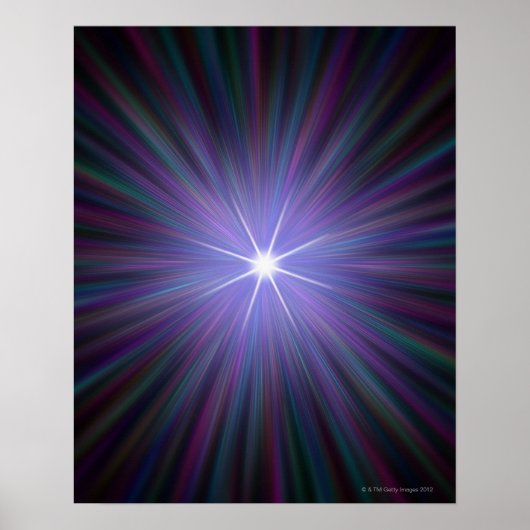 Urknall, konzeptionelle Computerkunst. Poster (Vorne)