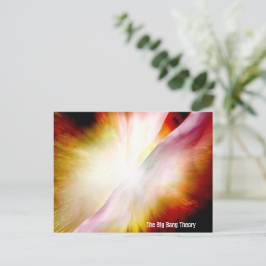 Urknalltheorie Postkarte (Stehend Vorderseite)