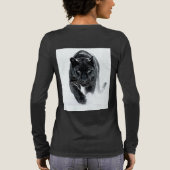 Urkraft 002 – Schwarzer Panther Tri-Blend Shirt (Rückseite)