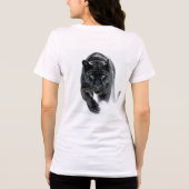 Urkraft 002 – Schwarzer Panther Tri-Blend Shirt (Rückseite)