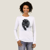 Urkraft 002 – Schwarzer Panther Tri-Blend Shirt (Vorderseite voll)