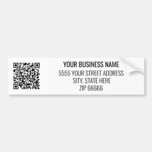URL-Aufkleber für den Firmennamen und den QR-Code Autoaufkleber