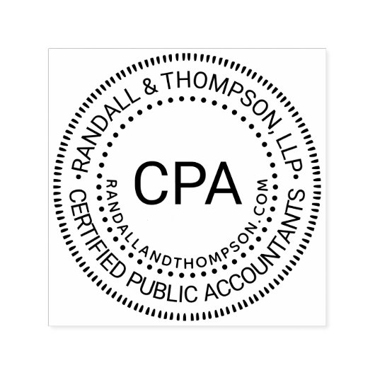 URL der CPA Cert Public Accountant-Firma Permastempel (Design)