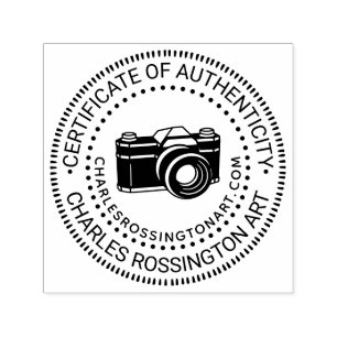 URL der Kamera Nr. 6 "Certificate of Authenticity" Permastempel