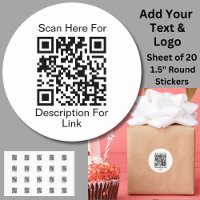 URL der Website hinzufügen - QR-Code auf weiß prüf