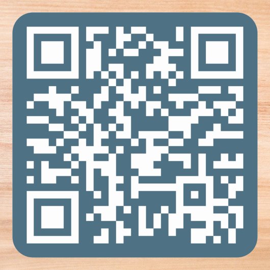 URL der Website von Eucalyptus Blue QR Quadratischer Aufkleber