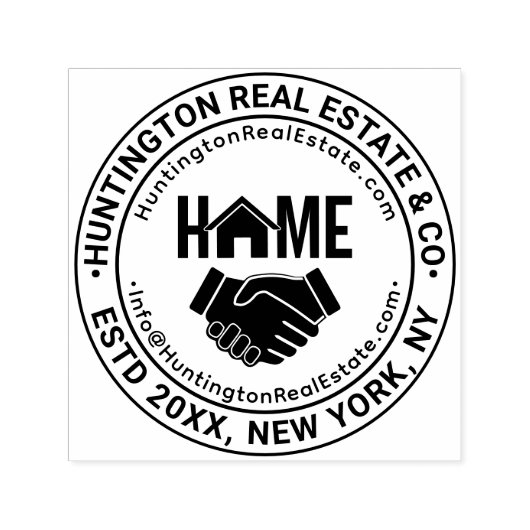 URL des E-Mail-Adresse für echte Anwesen Permastempel (Design)