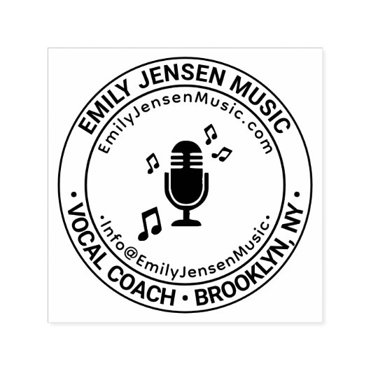 URL des Firmennamens "Vocal Coach Voice" E-Mail Permastempel (Design)