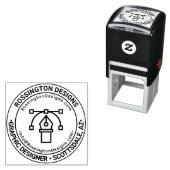 URL des Geschäftsnamens für den grafischen Designe Permastempel (Beispiel)