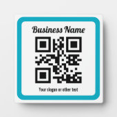 URL einer Website hinzufügen und sofort einen QR-C Fotoplatte (Vorderseite)