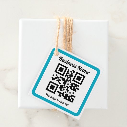 URL einer Website hinzufügen und sofort einen QR-C Geschenkanhänger (Beispiel)