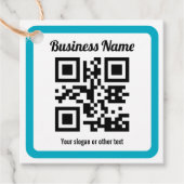 URL einer Website hinzufügen und sofort einen QR-C Geschenkanhänger (Vorderseite)