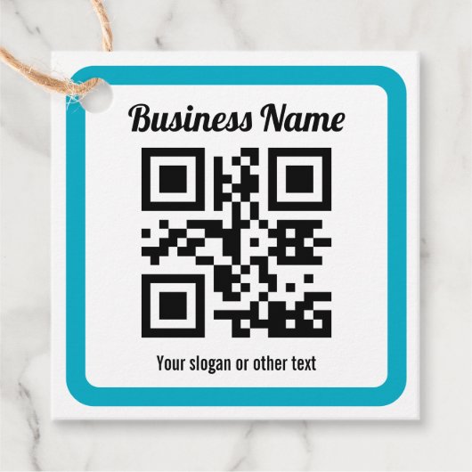 URL einer Website hinzufügen und sofort einen QR-C Geschenkanhänger (Vorderseite)