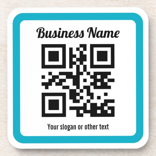 URL einer Website hinzufügen und sofort einen QR-C Getränkeuntersetzer (Vorderseite)