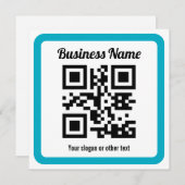 URL einer Website hinzufügen und sofort einen QR-C Mitteilungskarte (Vorne/Hinten)