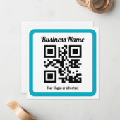 URL einer Website hinzufügen und sofort einen QR-C Mitteilungskarte (Vorderseite/Rückseite Beispiel)